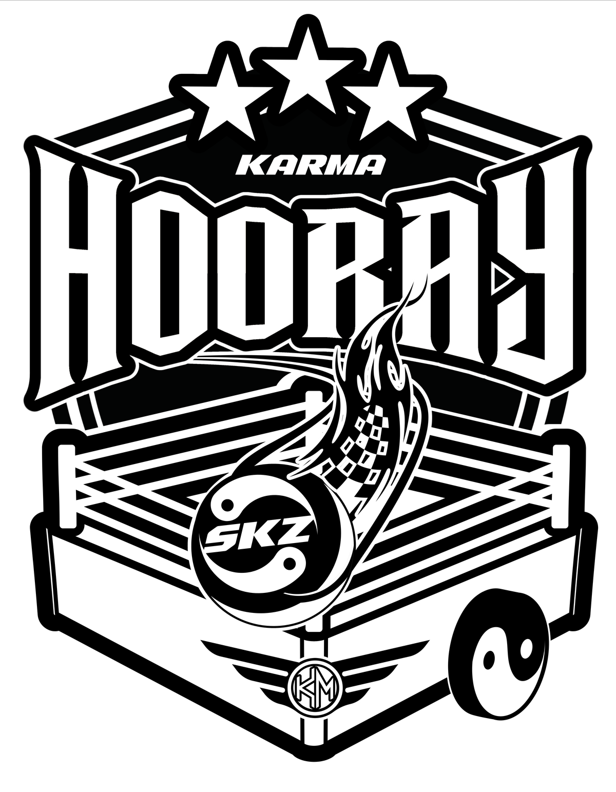 Stray Kids KARMA Bestie Zip-thru Hoodie Sweatshirt (Hooray Version)