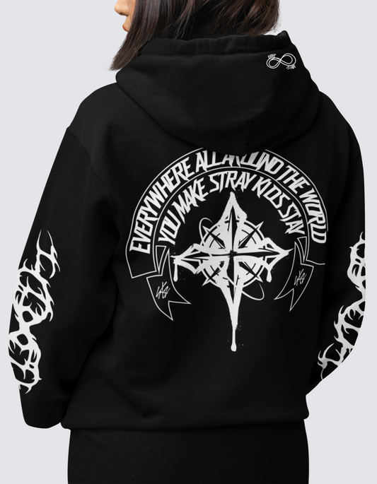 SKZ-Stay Promise Zip-thru Hoodie Sweatshirt
