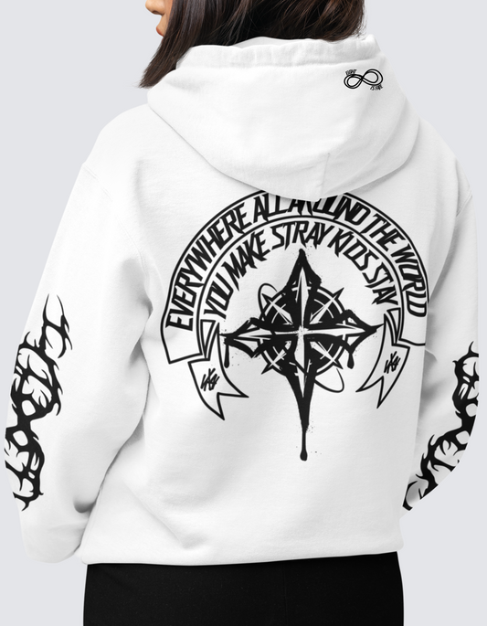 SKZ-Stay Promise Zip-thru Hoodie Sweatshirt