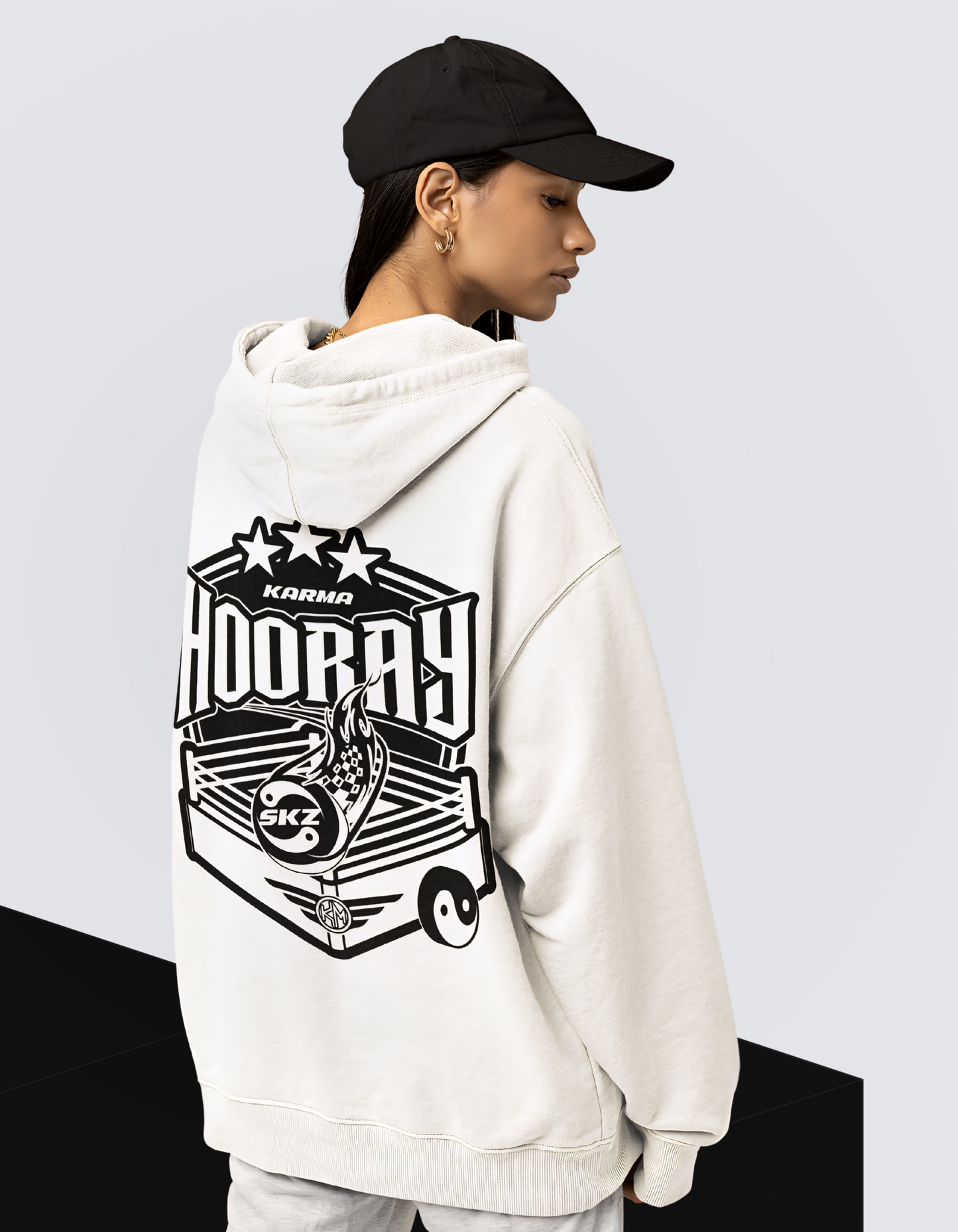 Stray Kids KARMA Bestie Zip-thru Hoodie Sweatshirt (Hooray Version)