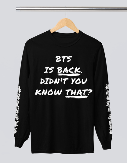 BTS World Tour Arirang Heavyweight Long Sleeve T-shirt
