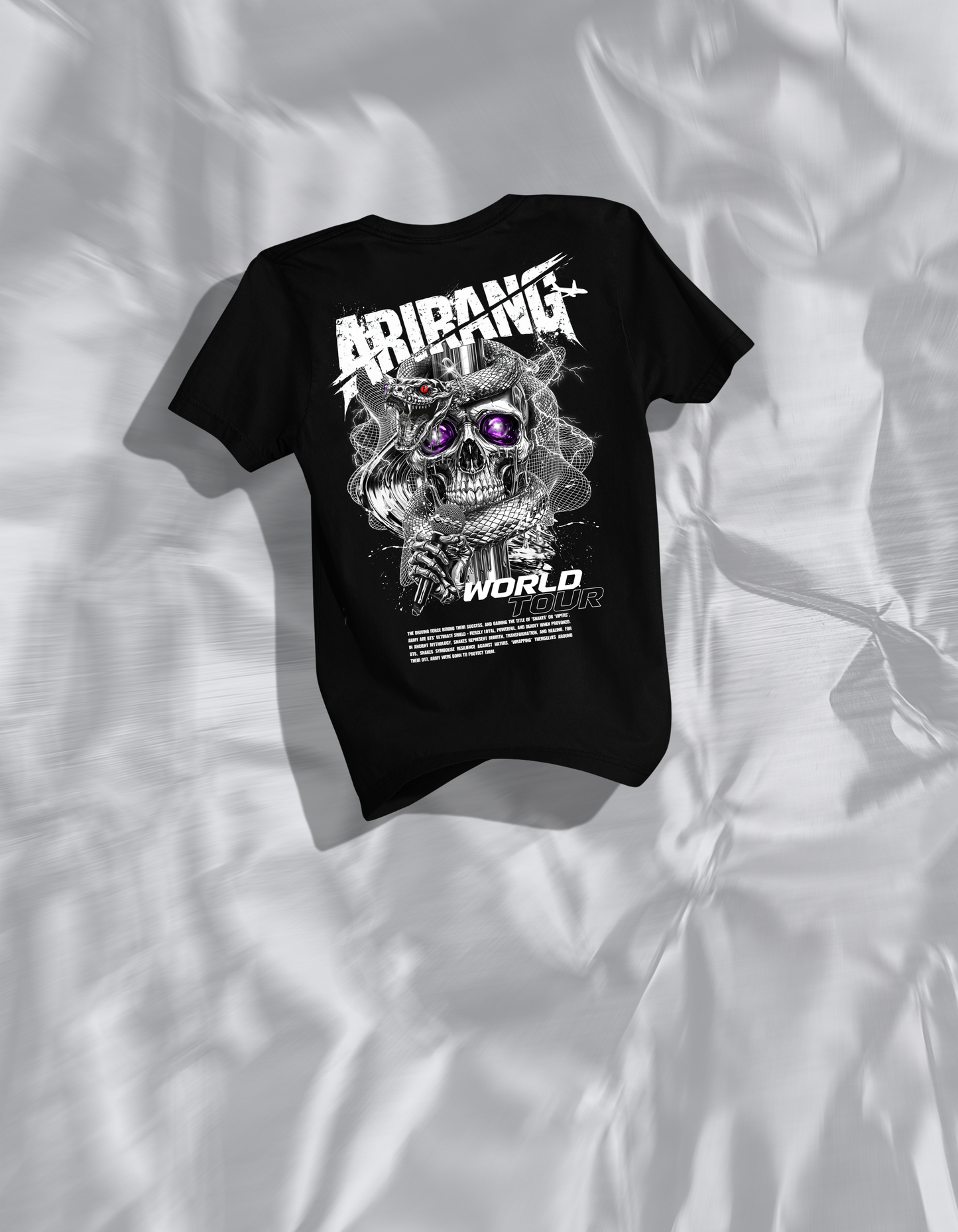 BTS Arirang World Tour Like Animals X OT7 Born To Protect Tee