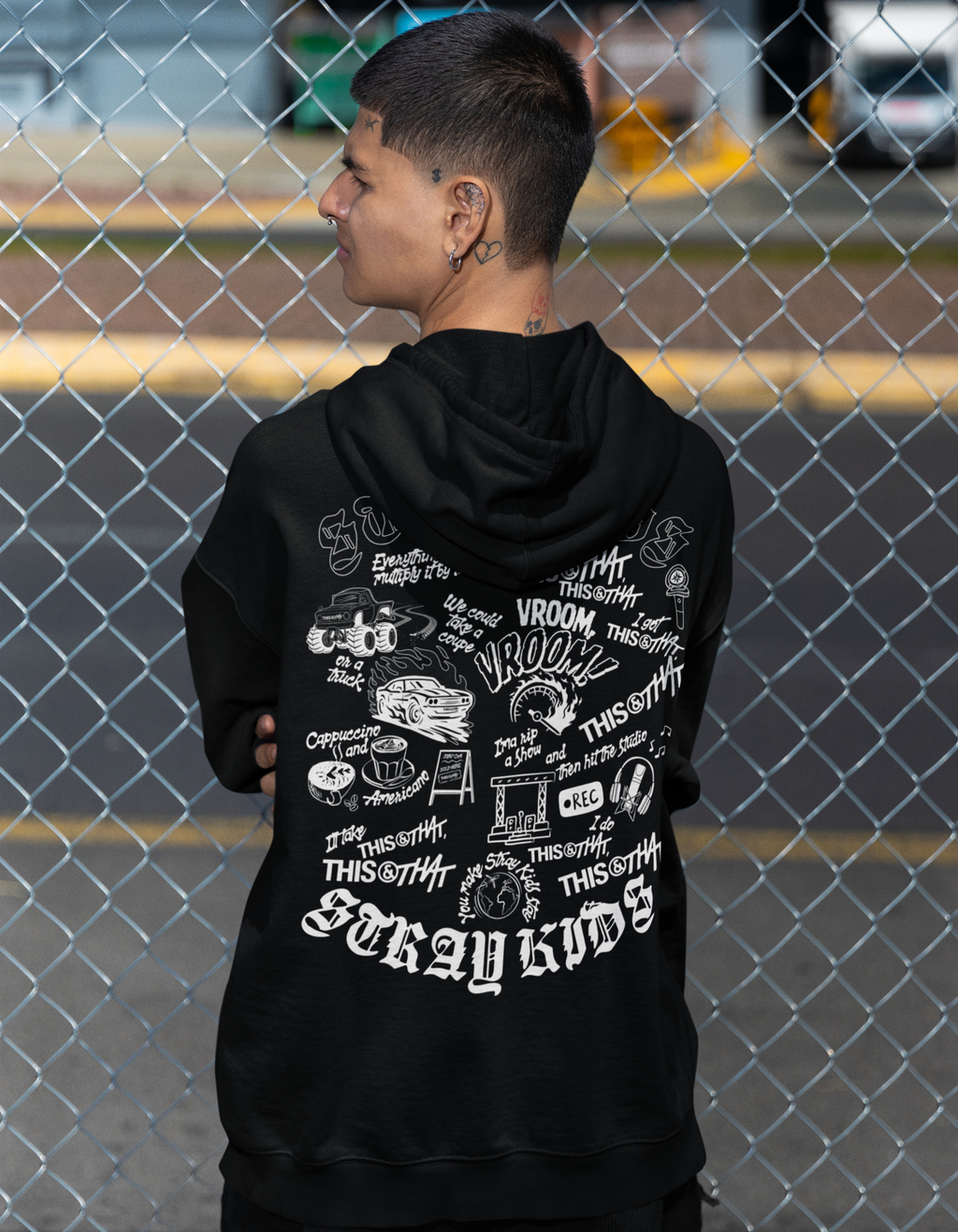 Stray Kids THIS & THAT Doodle Pullover Hoodie