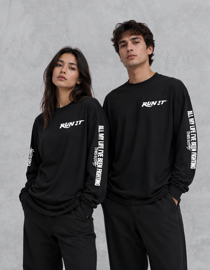 Stray Kids RUN IT Heavyweight Long Sleeve T-shirt